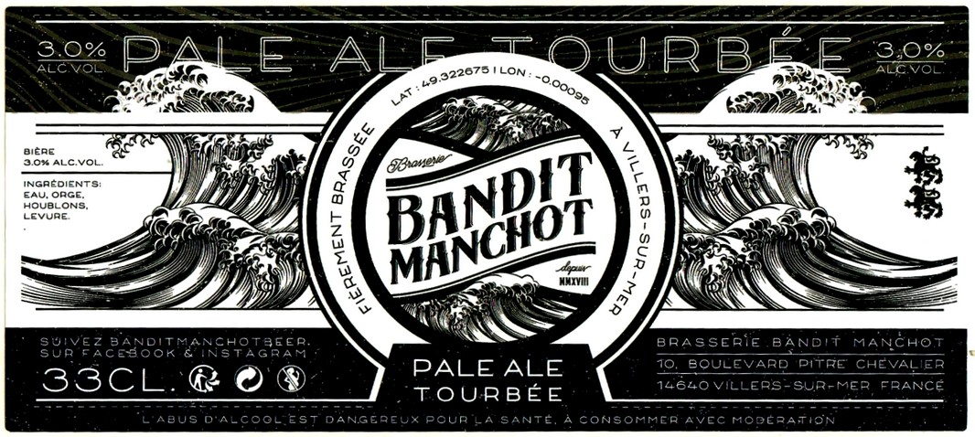 Etiquette BRASSERIE BANDIT MANCHOT 04