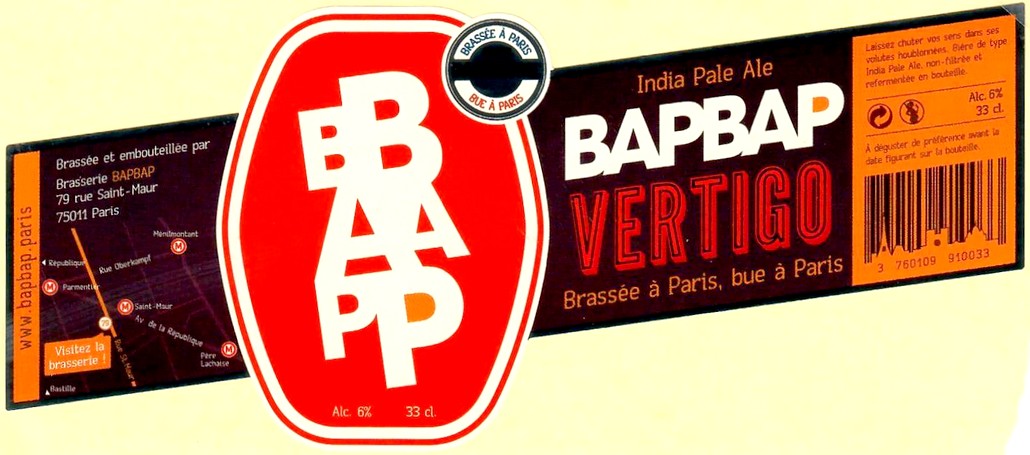 Etiquette BRASSERIE BAPBAP 08