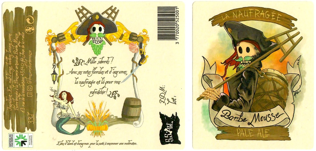 Etiquette BRASSERIE BARBE MOUSSE 10