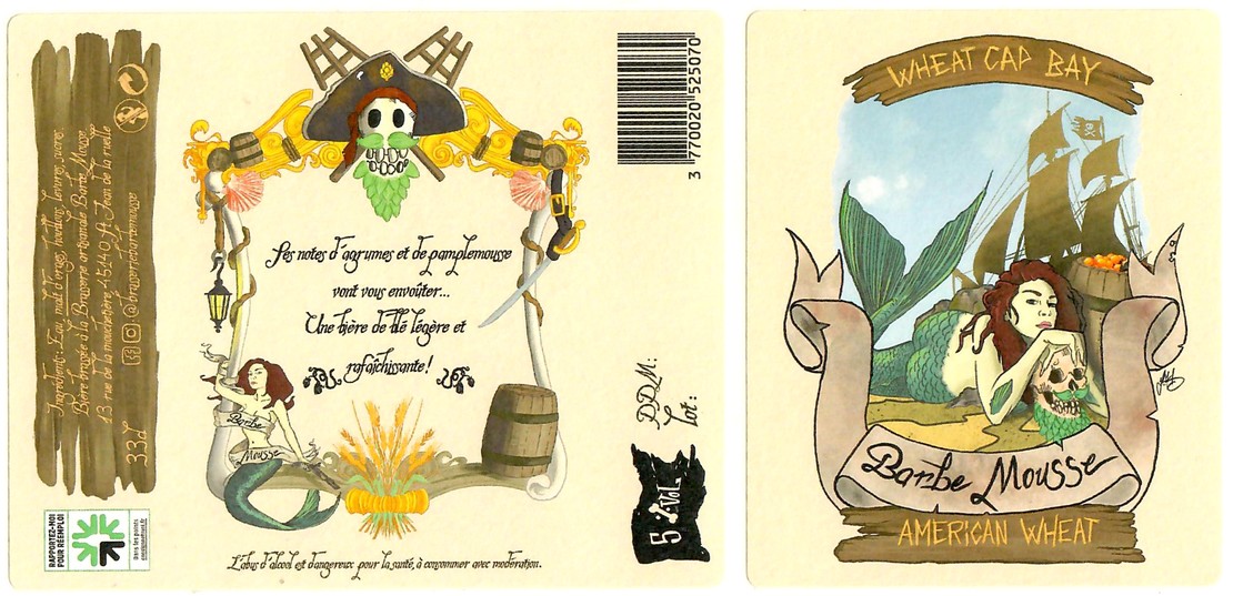 Etiquette BRASSERIE BARBE MOUSSE 12