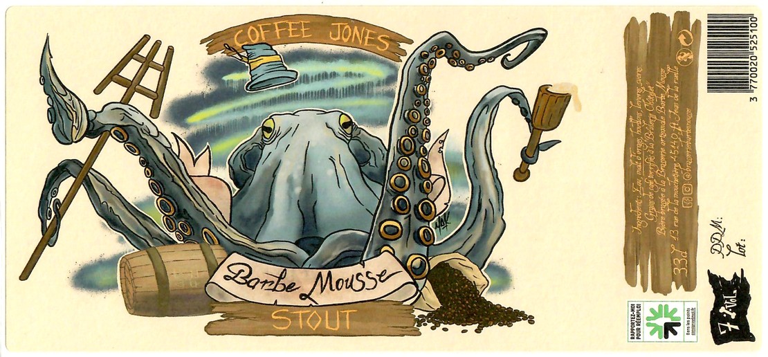 Etiquette BRASSERIE BARBE MOUSSE 17