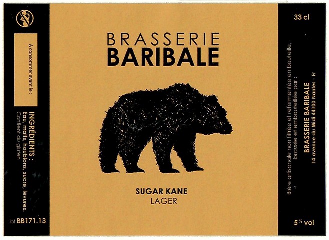 Etiquette BRASSERIE BARIBALE 06