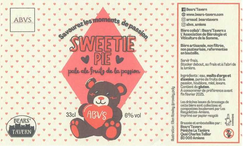 Etiquette BRASSERIE BEARS' TAVERN 19