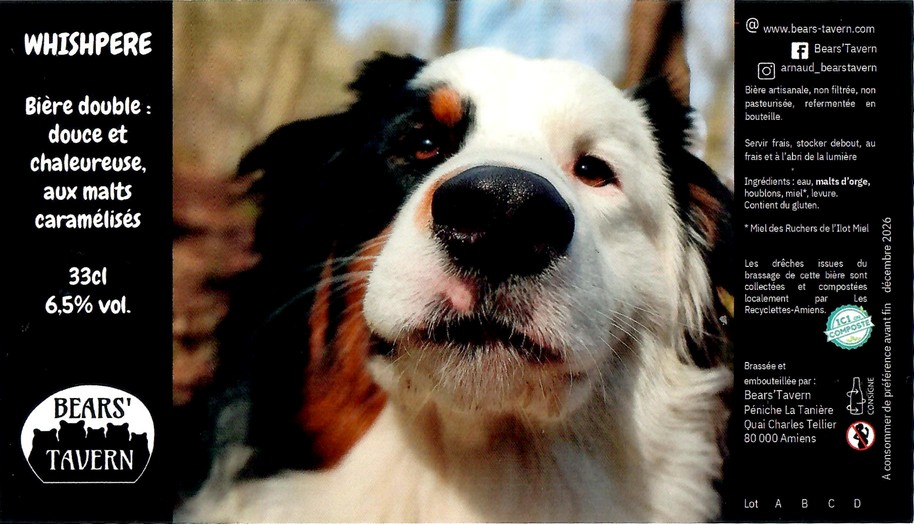 Etiquette BRASSERIE BEARS' TAVERN 24