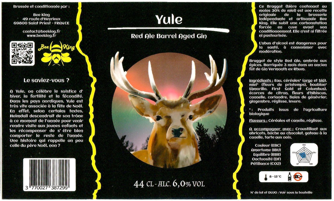Etiquette BRASSERIE BEE KING 16