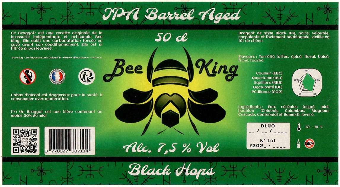 Etiquette BRASSERIE BEE KING 17