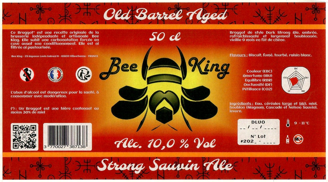 Etiquette BRASSERIE BEE KING 18