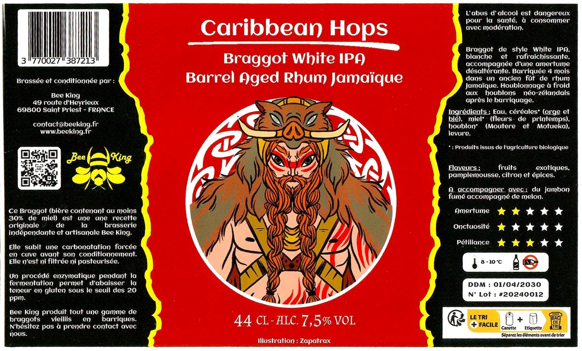 Etiquette BRASSERIE BEE KING 26