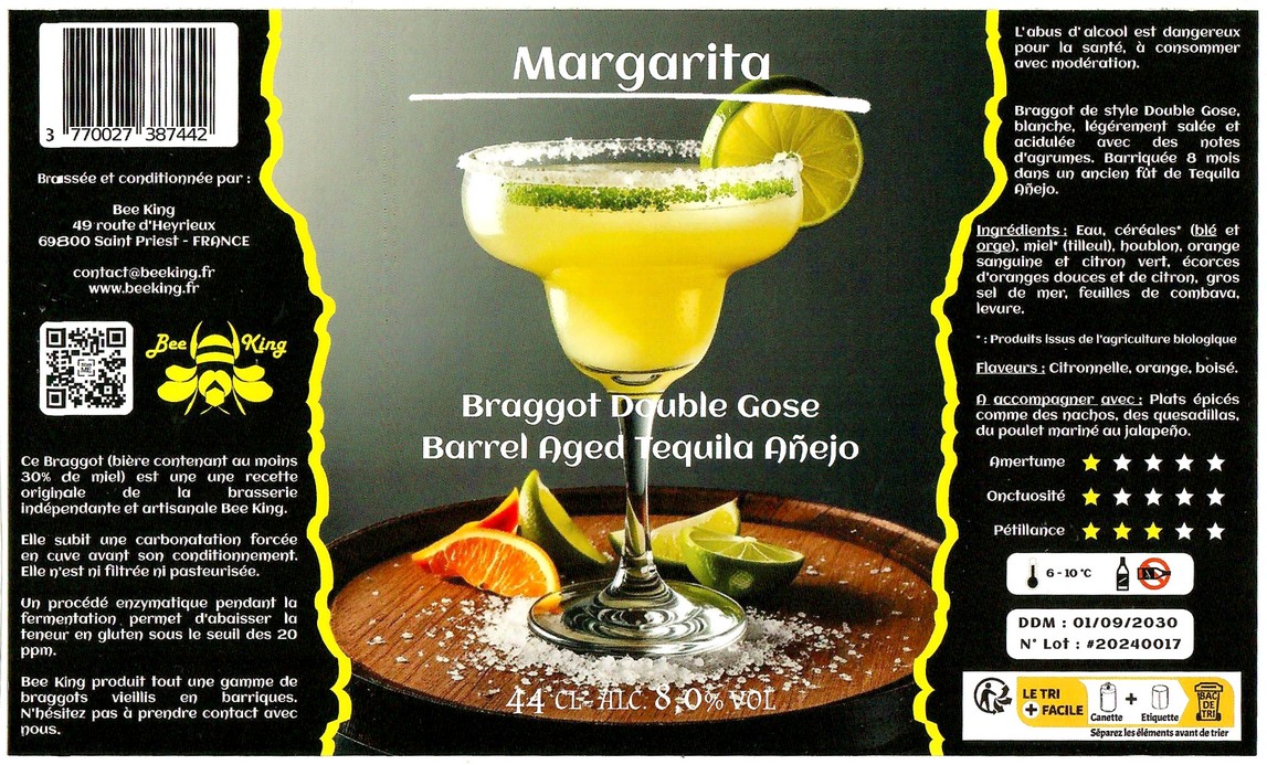 Etiquette BRASSERIE BEE KING 27