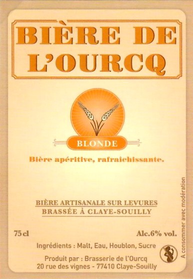 Etiquette BRASSERIE BIERE DE L'OURCQ 01