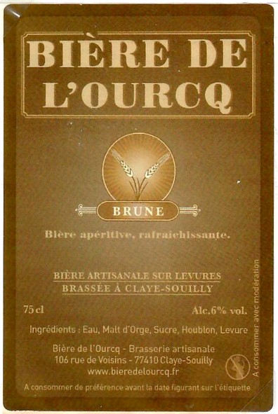 Etiquette BRASSERIE BIERE DE L'OURCQ 04