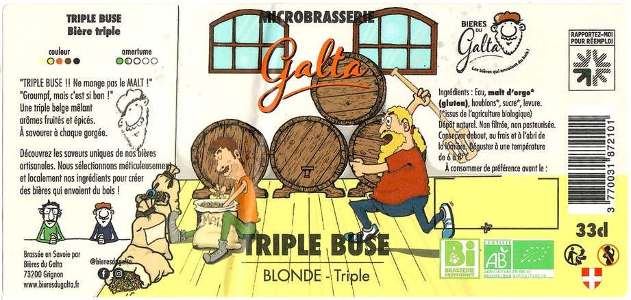 Etiquette BRASSERIE DU GALTA 02