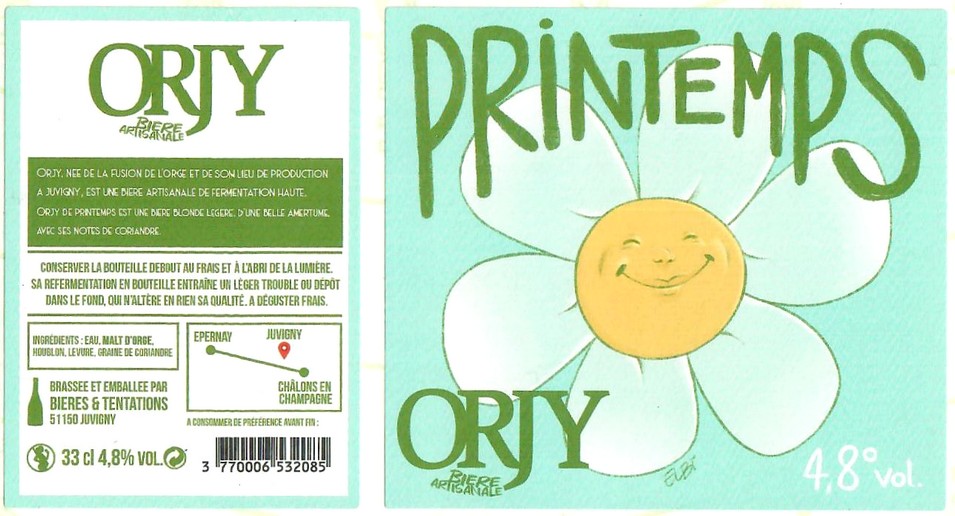 Etiquette BRASSERIE BIERES ET TENTATIONS 31