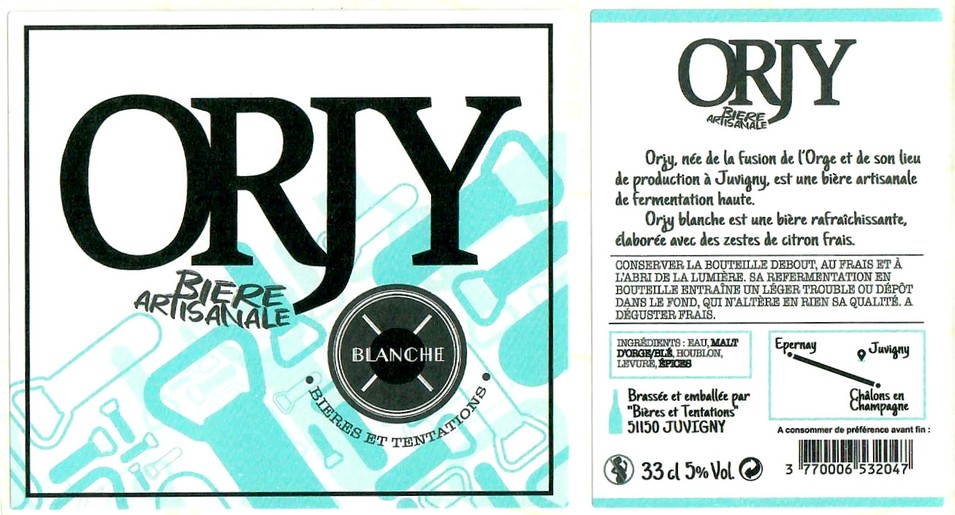 Etiquette BRASSERIE BIERES ET TENTATIONS 37