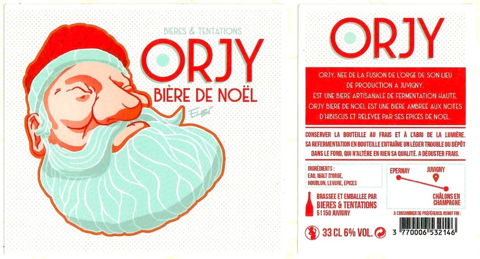 Etiquette BRASSERIE BIERES ET TENTATIONS 39