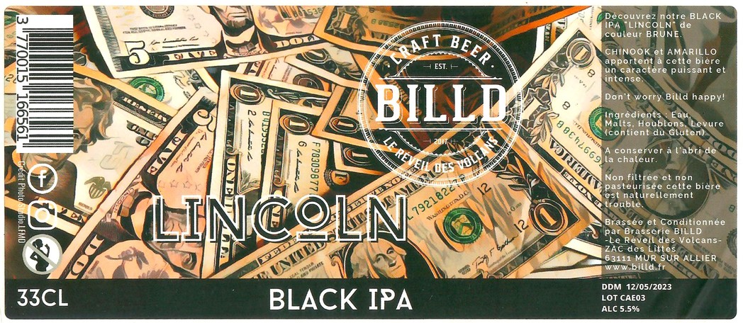 Etiquette BRASSERIE BILLD 28