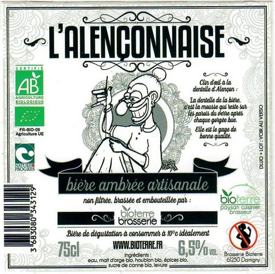 etiquette BRASSERIE BIOTERRES 10