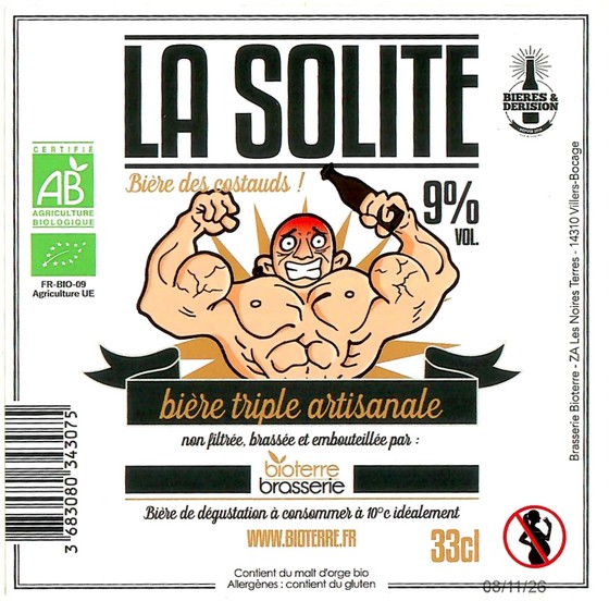 Etiquette BRASSERIE BIOTERRE 14 02