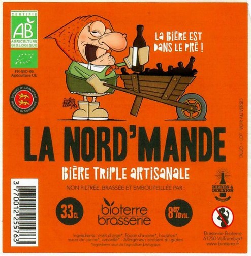 Etiquette BRASSERIE BIOTERRES 20