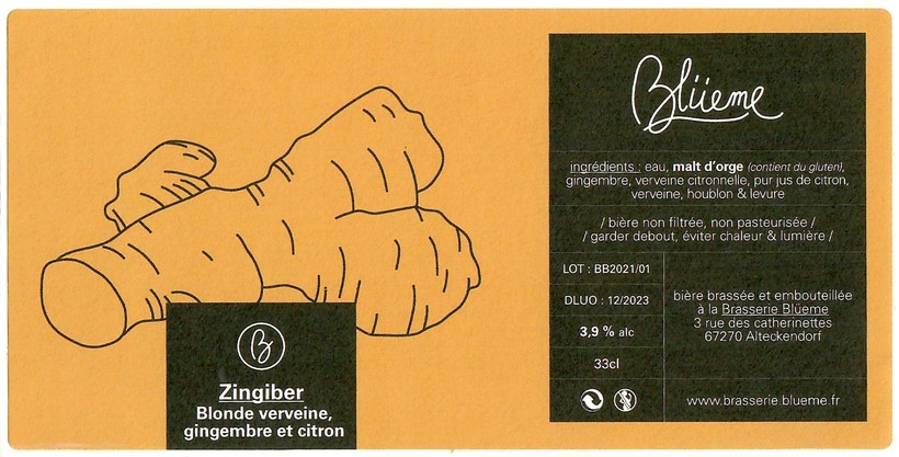 Etiquette BRASSERIE BLUEME 03