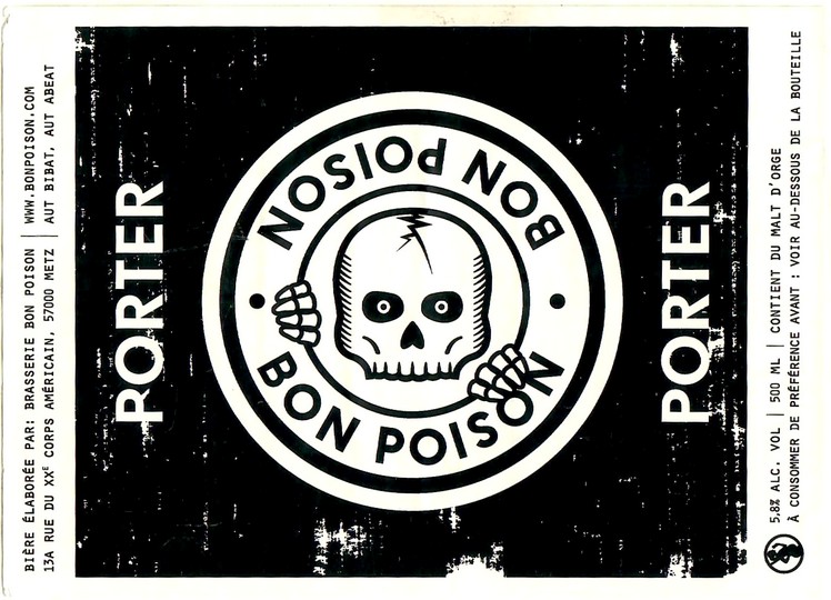 Etiquette BRASSERIE BON POISON 55