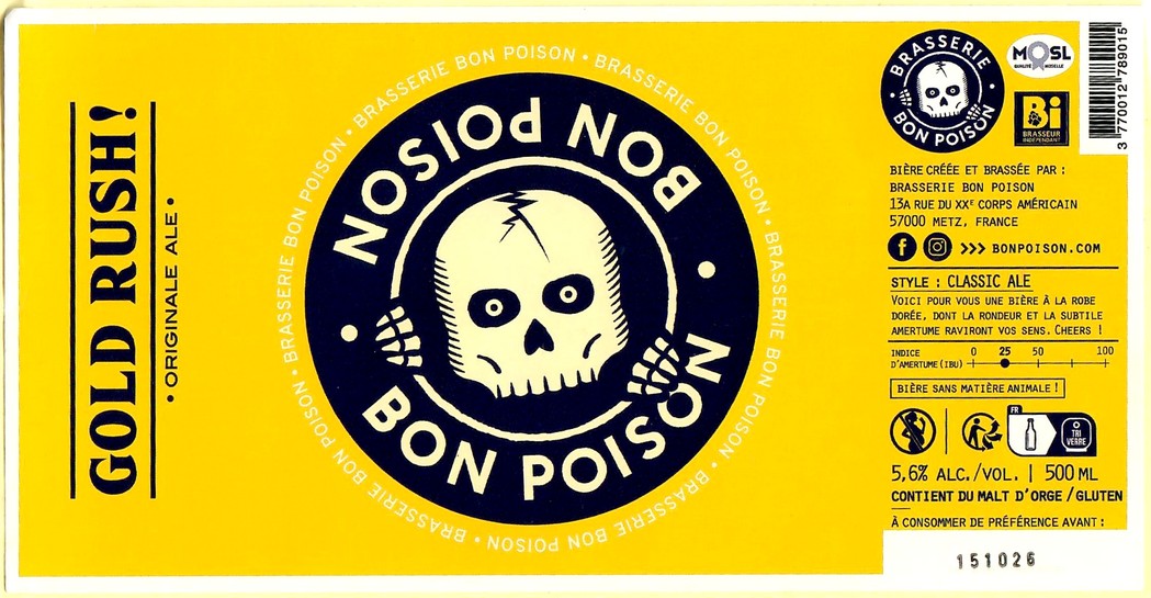 Etiquette BRASSERIE BON POISON 58