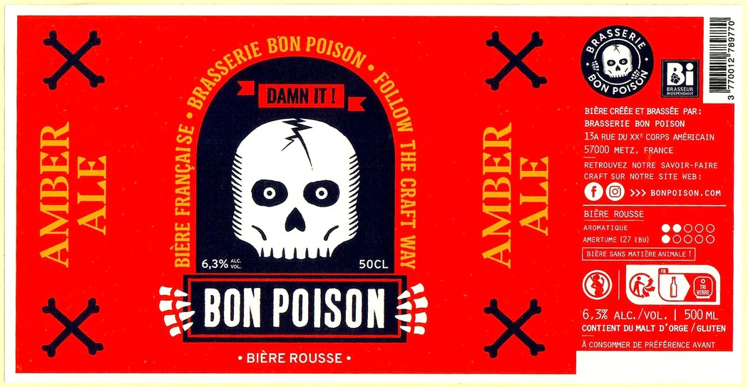 Etiquette BRASSERIE BON POISON 61