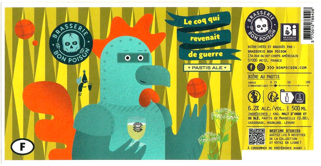 Etiquette BRASSERIE BON POISON 65