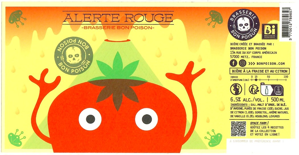 Etiquette BRASSERIE BON POISON 71