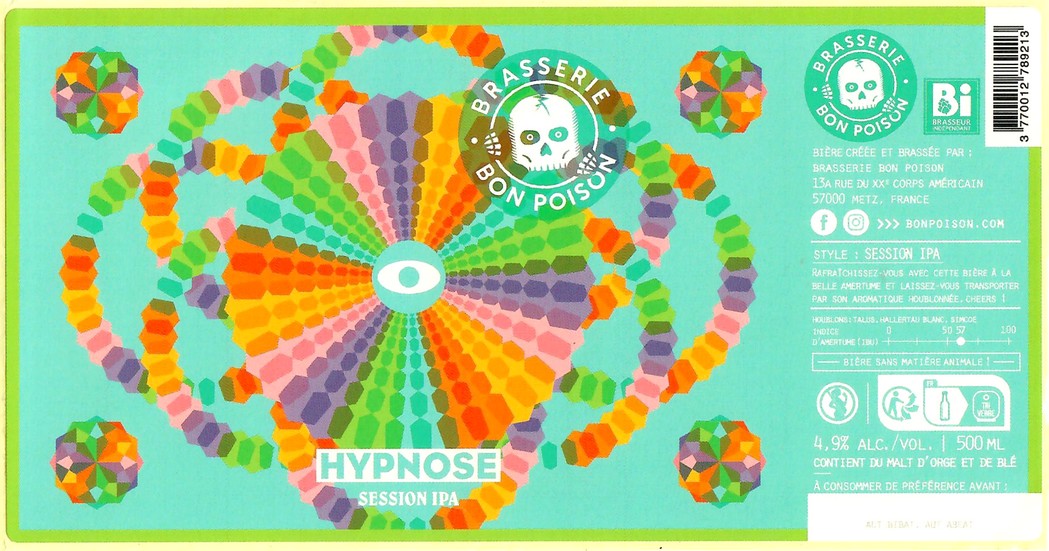 Etiquette BRASSERIE BON POISON 74