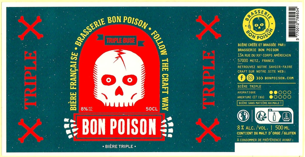 Etiquette BRASSERIE BON POISON 76