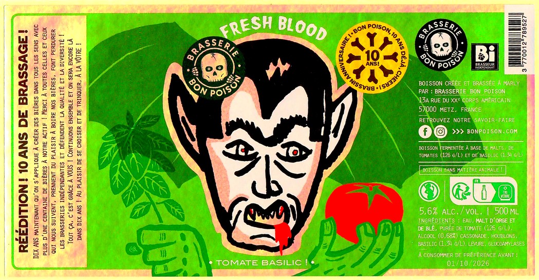 Etiquette BRASSERIE BON POISON 83