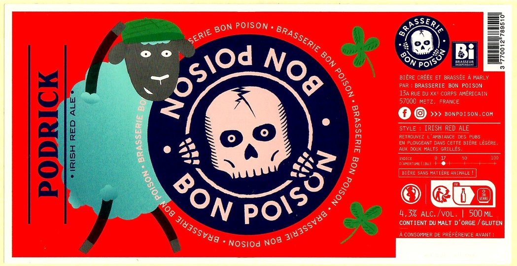 Etiquette BRASSERIE BON POISON 87