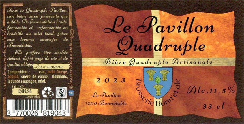 Etiquette BRASSERIE BONN'ET ALE 03
