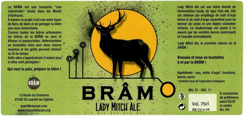 Etiquette BRASSERIE BRAM 07