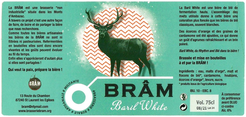 Etiquette BRASSERIE BRAM 10