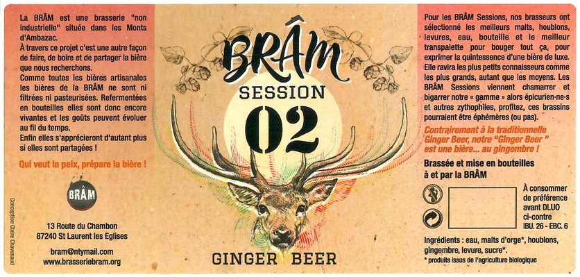 Etiquette BRASSERIE BRAM 12