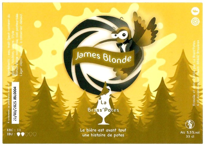 Etiquette BRASSERIE BRASS'POTES 01