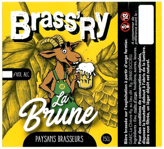 Etiquette BRASSERIE LA BRASS'RY 01