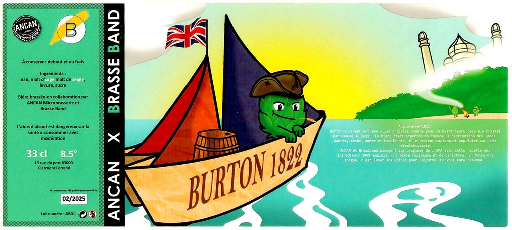 Etiquette BRASSERIE BRASSE BAND 07