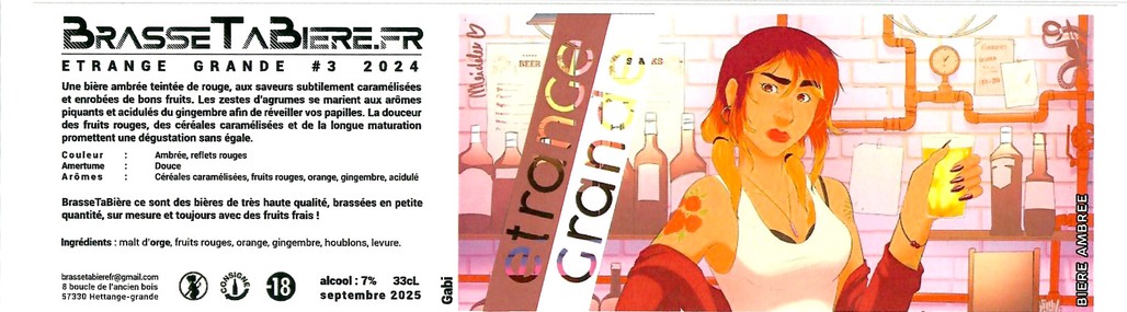 Etiquette BRASSERIE BRASSE TA BIERE 10