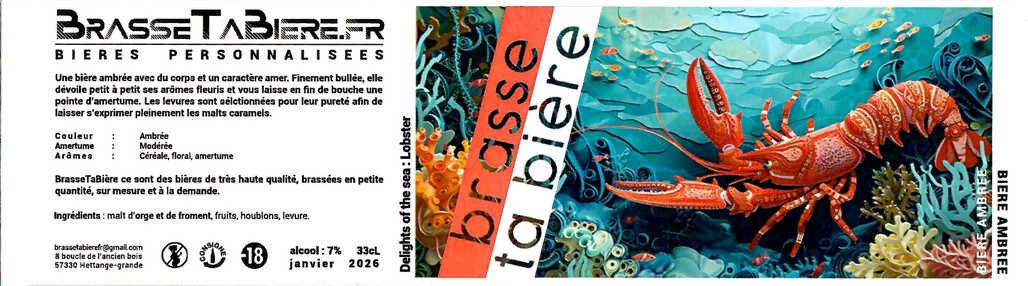 Etiquette BRASSERIE BRASSE TA BIERE 38