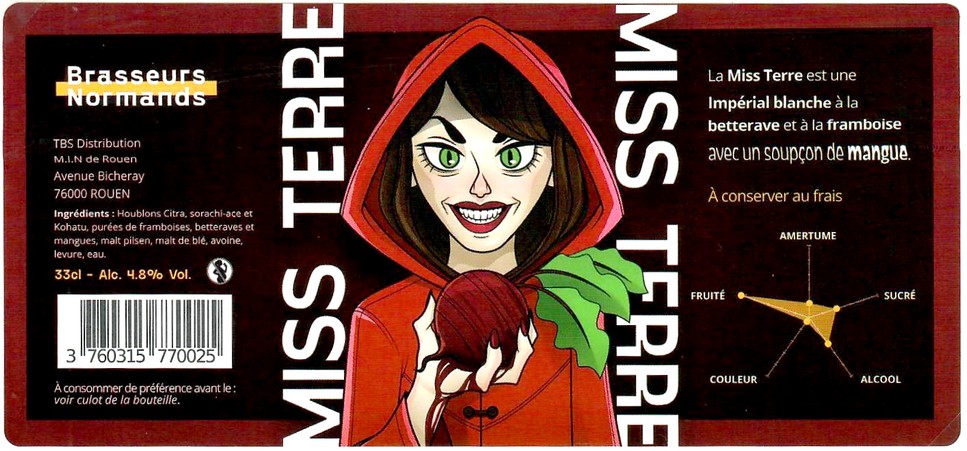 Etiquette BRASSERIE BRASSEURS NORMANDS 03