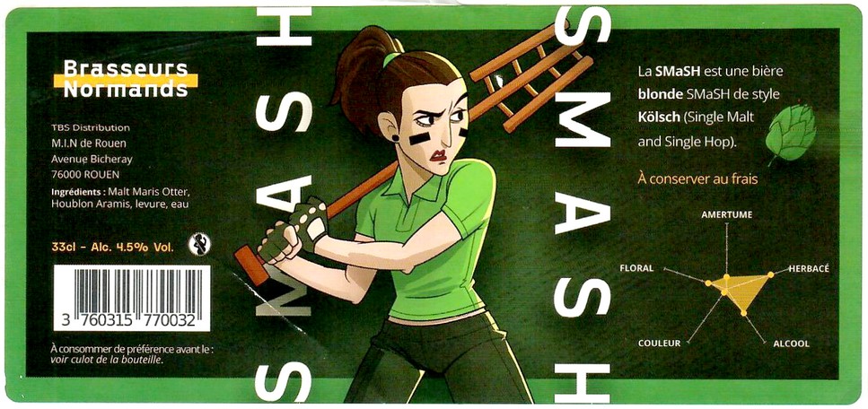 Etiquette BRASSERIE BRASSEURS NORMANDS 06