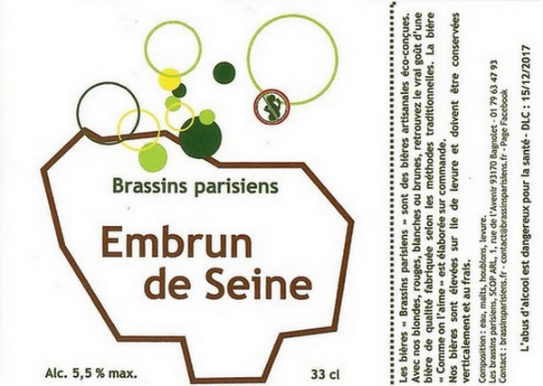 Etiquette BRASSERIE LES BRASSINS PARISIENS 01