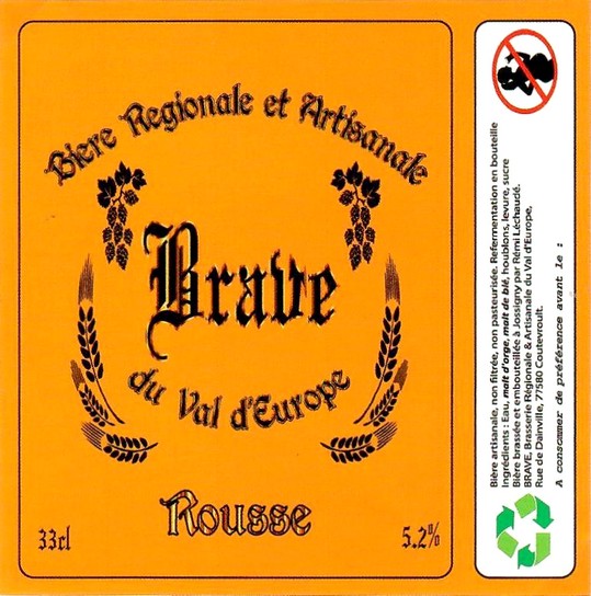 Etiquette BRASSERIE BRAVE 02