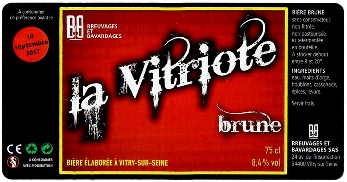 Etiquette BRASSERIE BREUVAGES ET BAVARDAGES 08