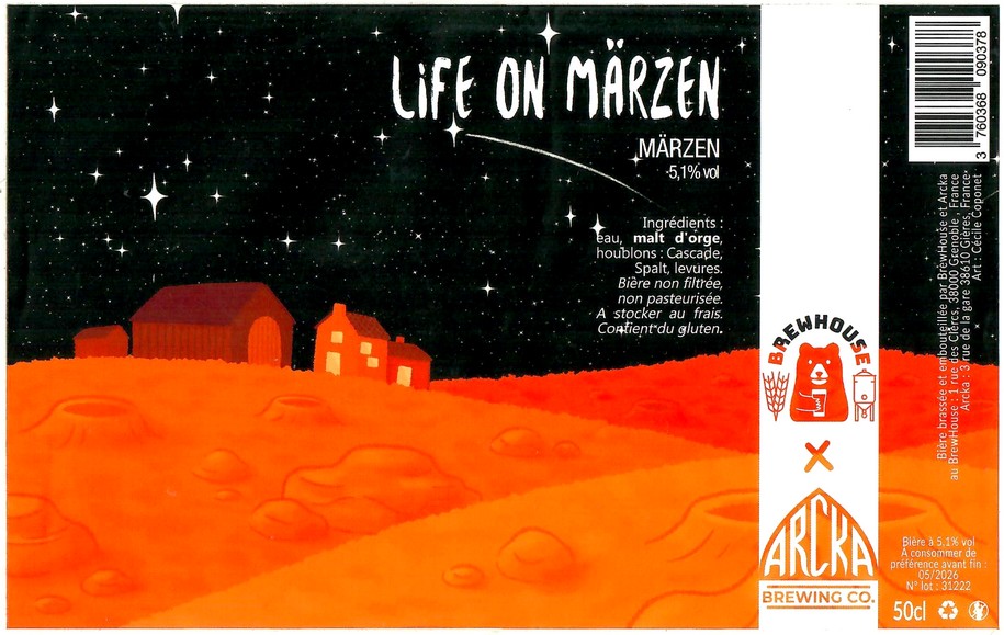 Etiquette BRASSERIE BREWHOUSE 01