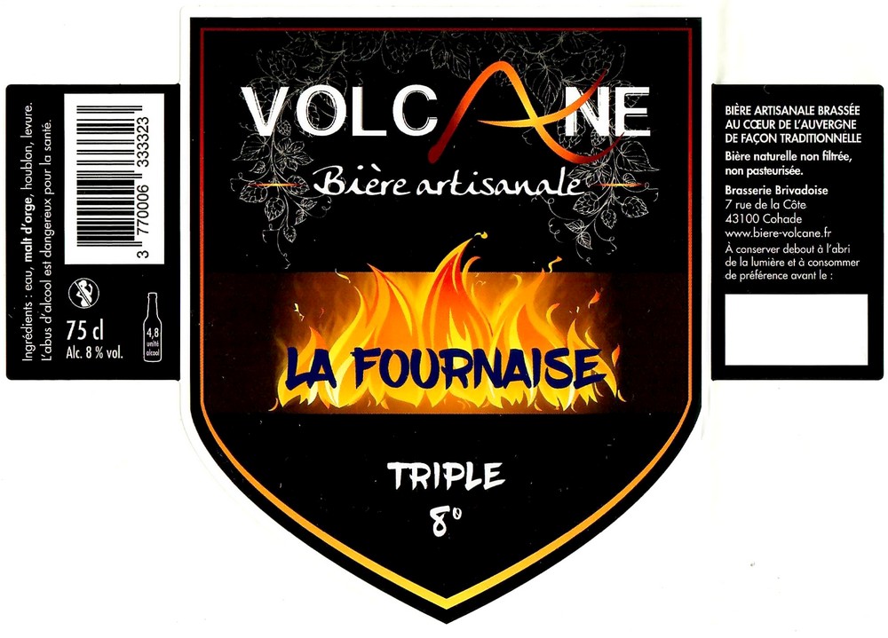 Etiquette BRASSERIE BRIVADOISE 12