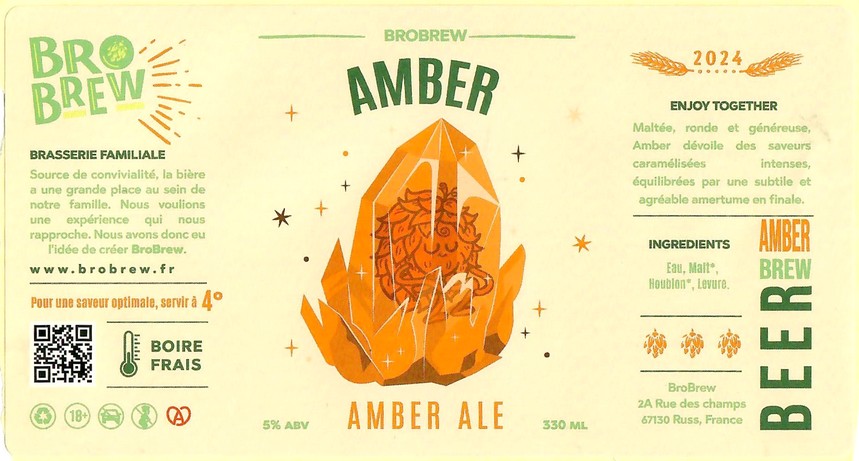 Etiquette BRASSERIE BROBREW 11